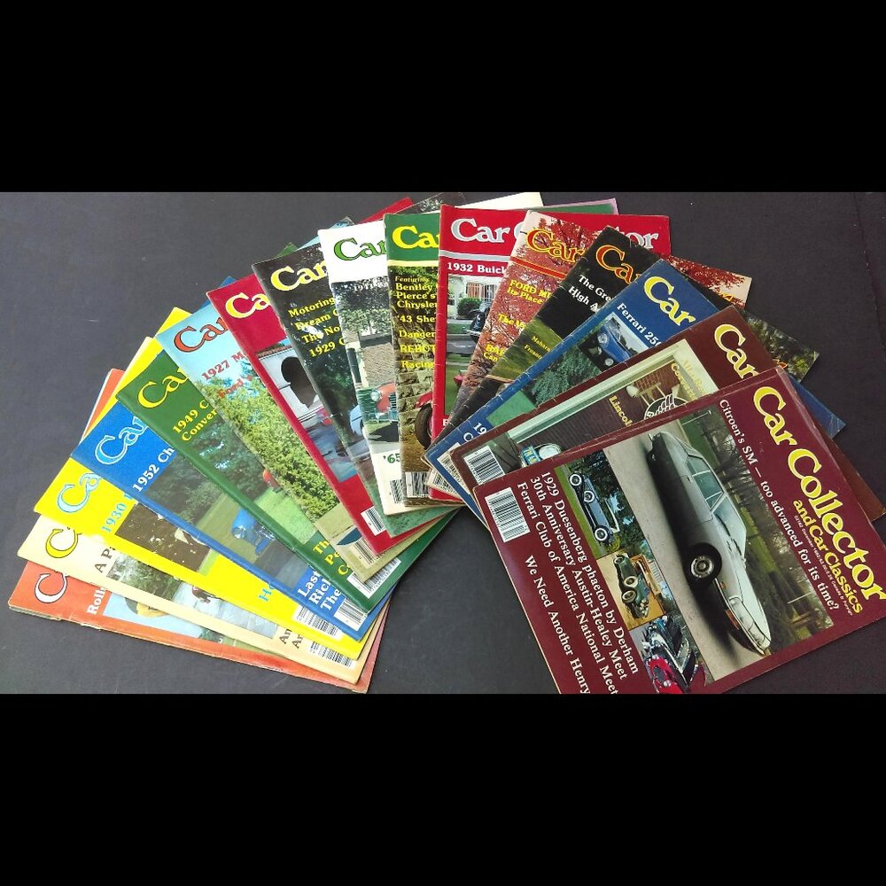 Car Collector and Car Classics Magazine 17 Issues ranging from 1982 to 1984